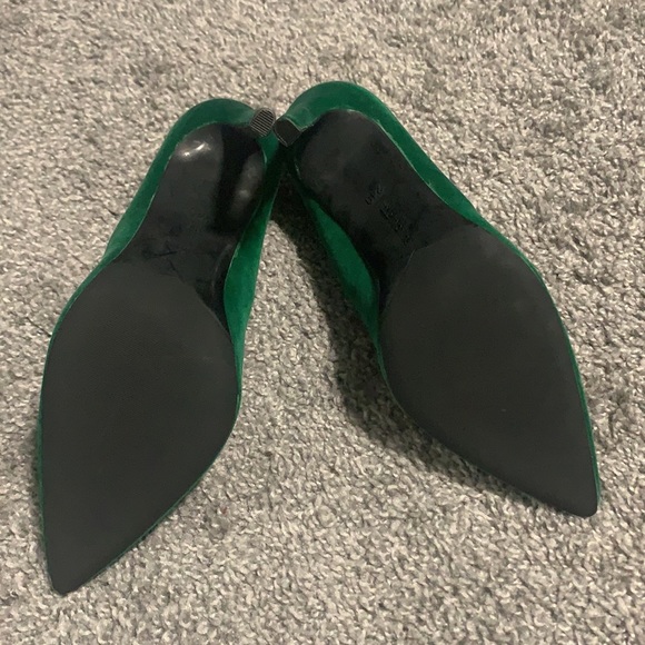 Green Suede Heels - Picture 5 of 5